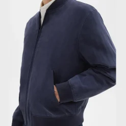Theory Olivard Bomber Jacket In Fluid Twill-Men Outerwear