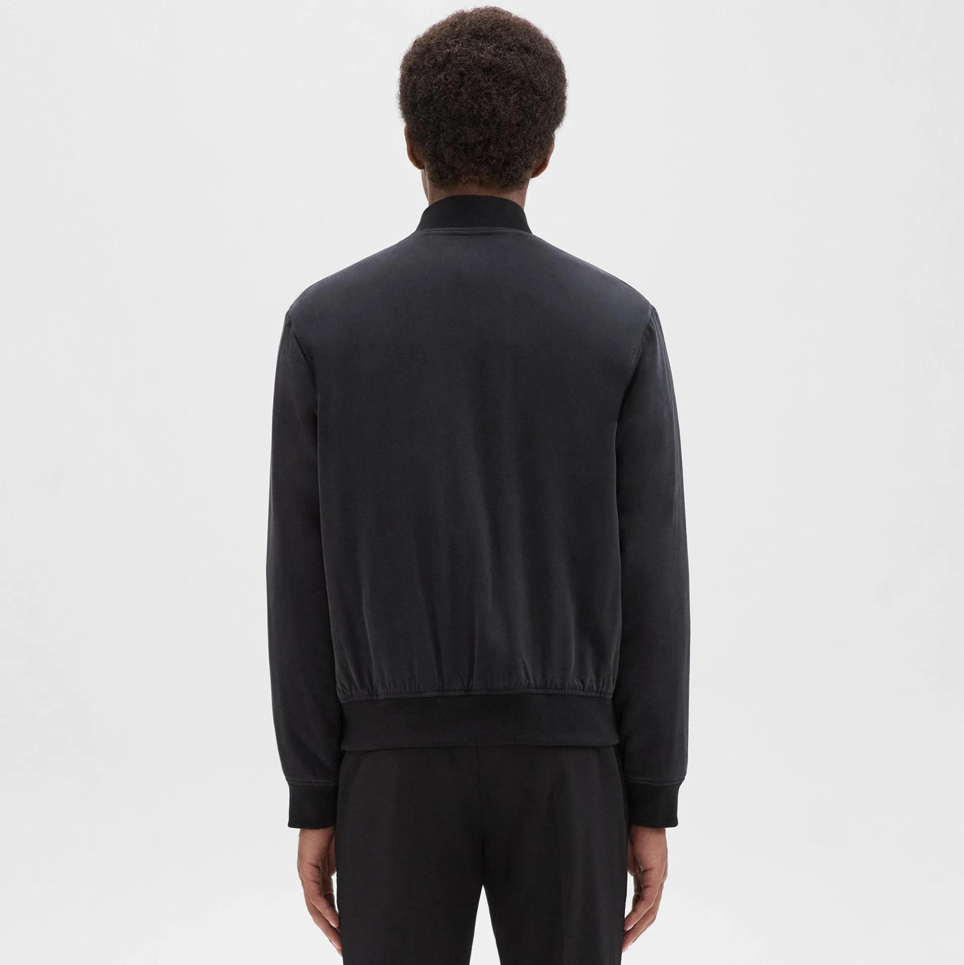 Theory Olivard Bomber Jacket In Fluid Twill-Men Outerwear