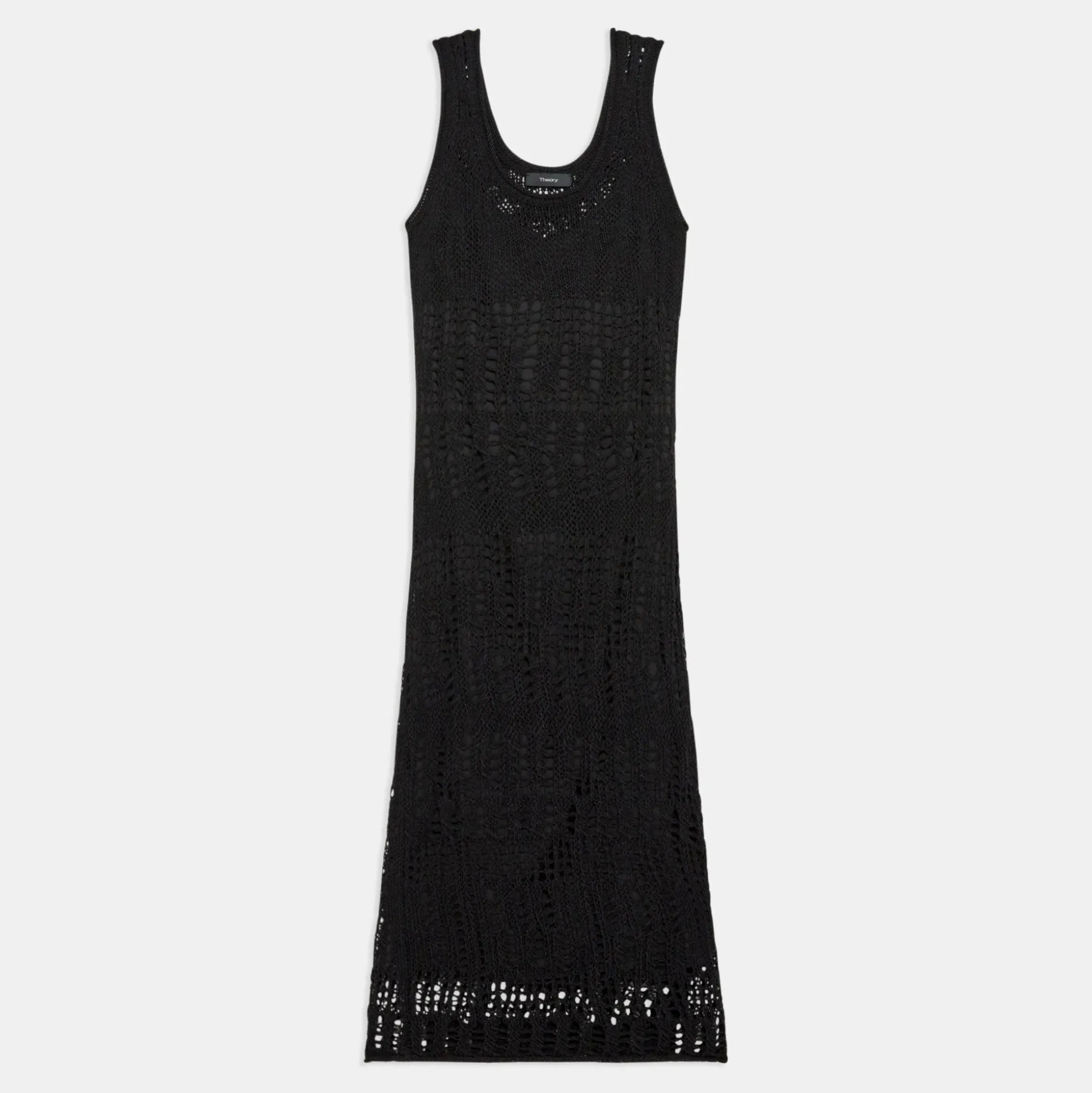 Theory Open Stitch Midi Dress In Cotton-Blend-Women Dresses