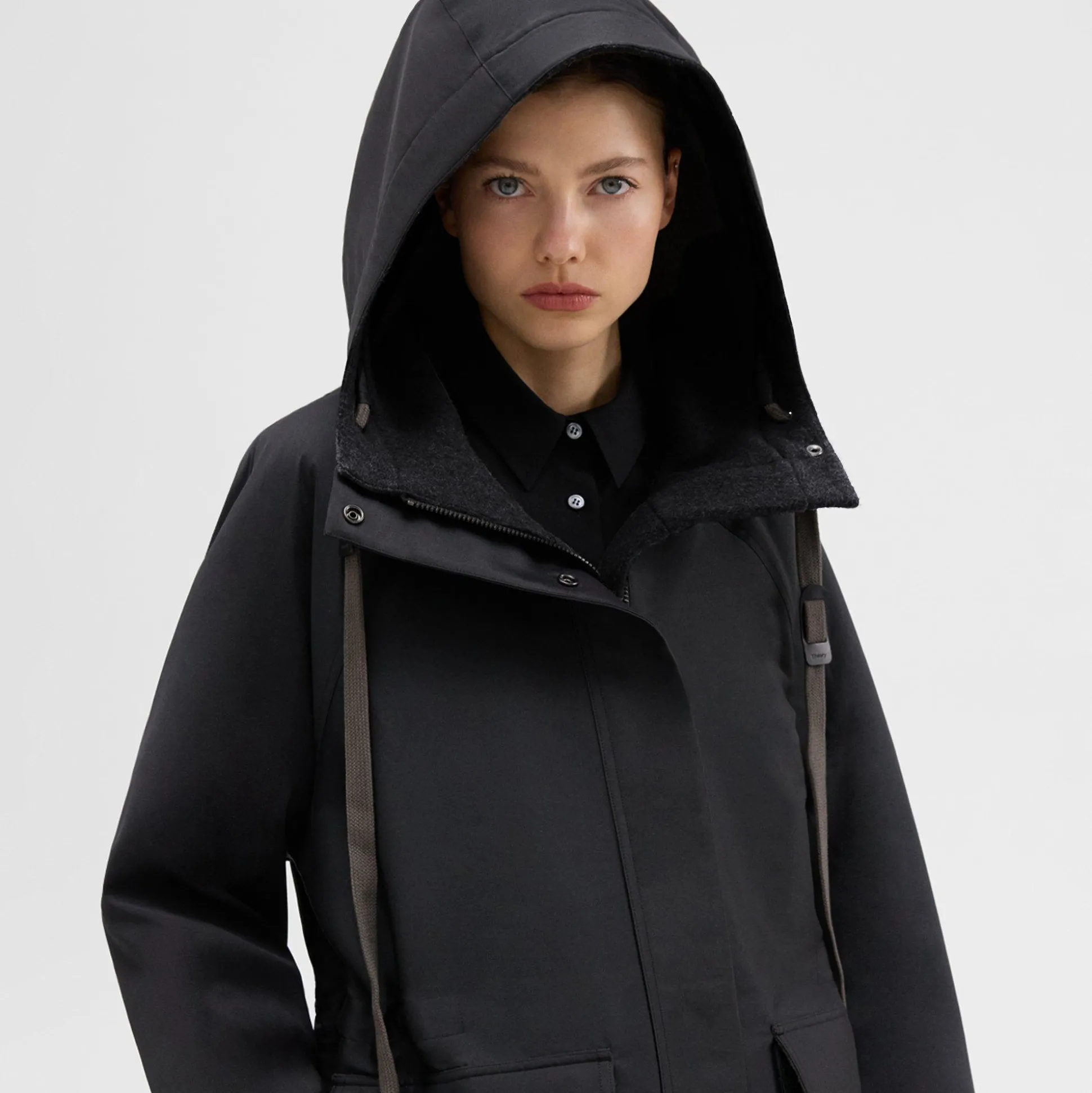 Theory Oversized Parka-Women Outerwear