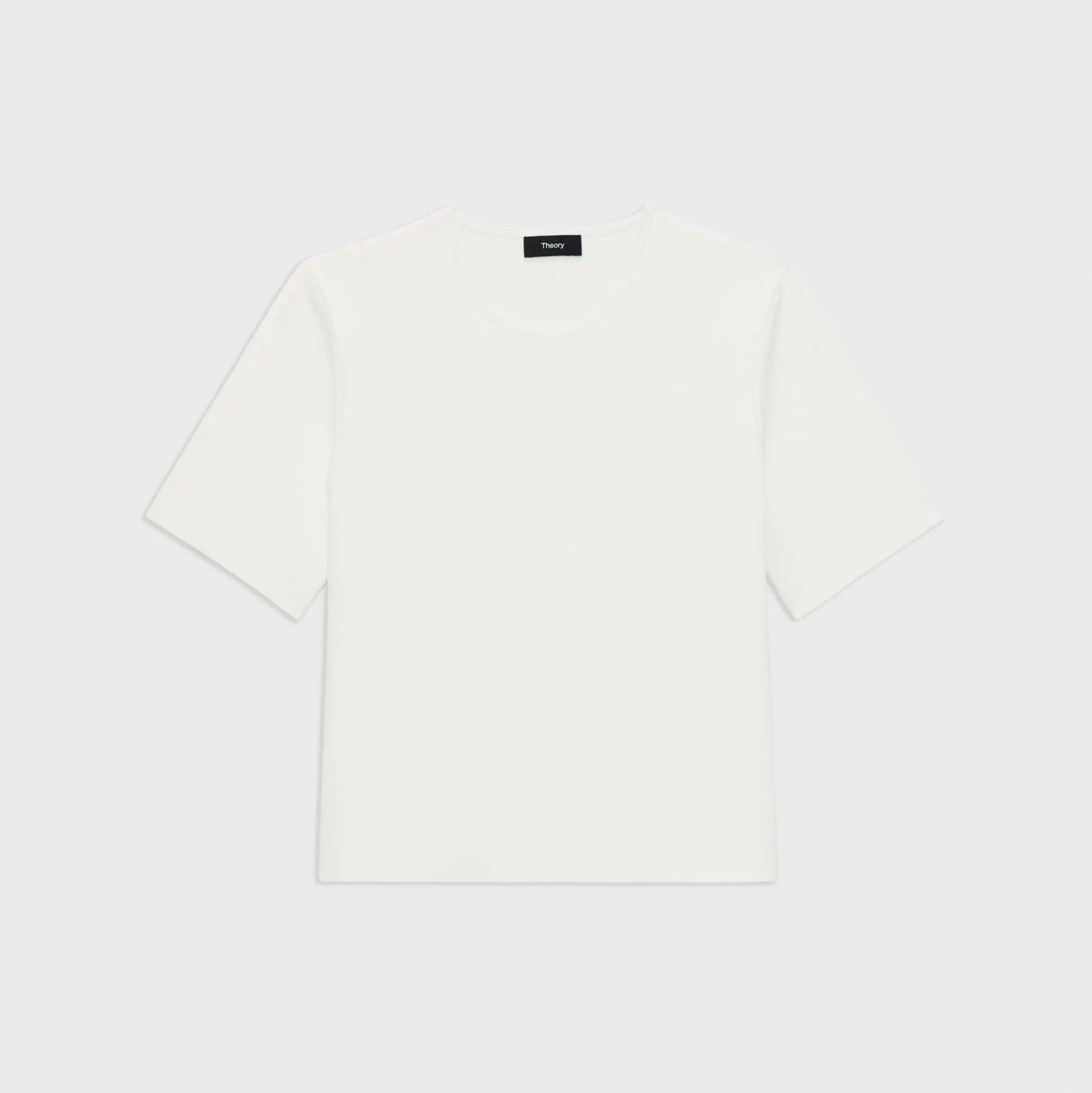Theory Oversized Sweater Tee In Crepe Knit-Women Sweaters + Cardigans