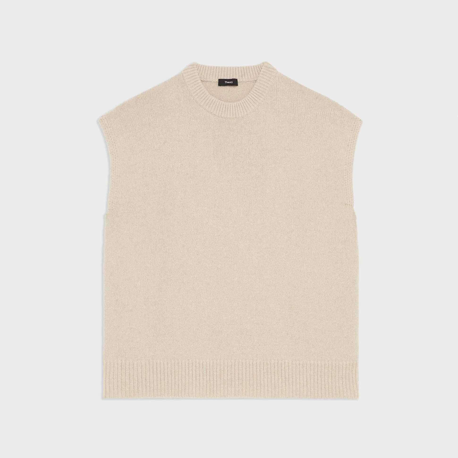 Theory Oversized Sweater Vest In Recycled Wool-Cashmere-Women Sweaters + Cardigans