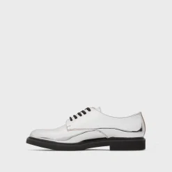 Theory Oxford Shoe In Metallic Leather-Women Shoes