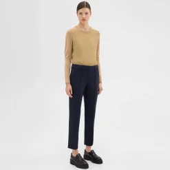 Theory Pleated Wool Gabardine Pant-Women Pants