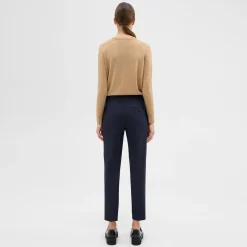 Theory Pleated Wool Gabardine Pant-Women Pants