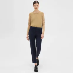 Theory Pleated Wool Gabardine Pant-Women Pants