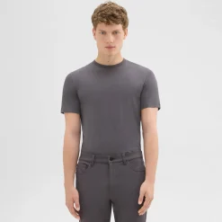Theory Precise Tee In Luxe Cotton Jersey-Men T-shirts + Polos