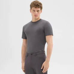 Theory Precise Tee In Luxe Cotton Jersey-Men T-shirts + Polos