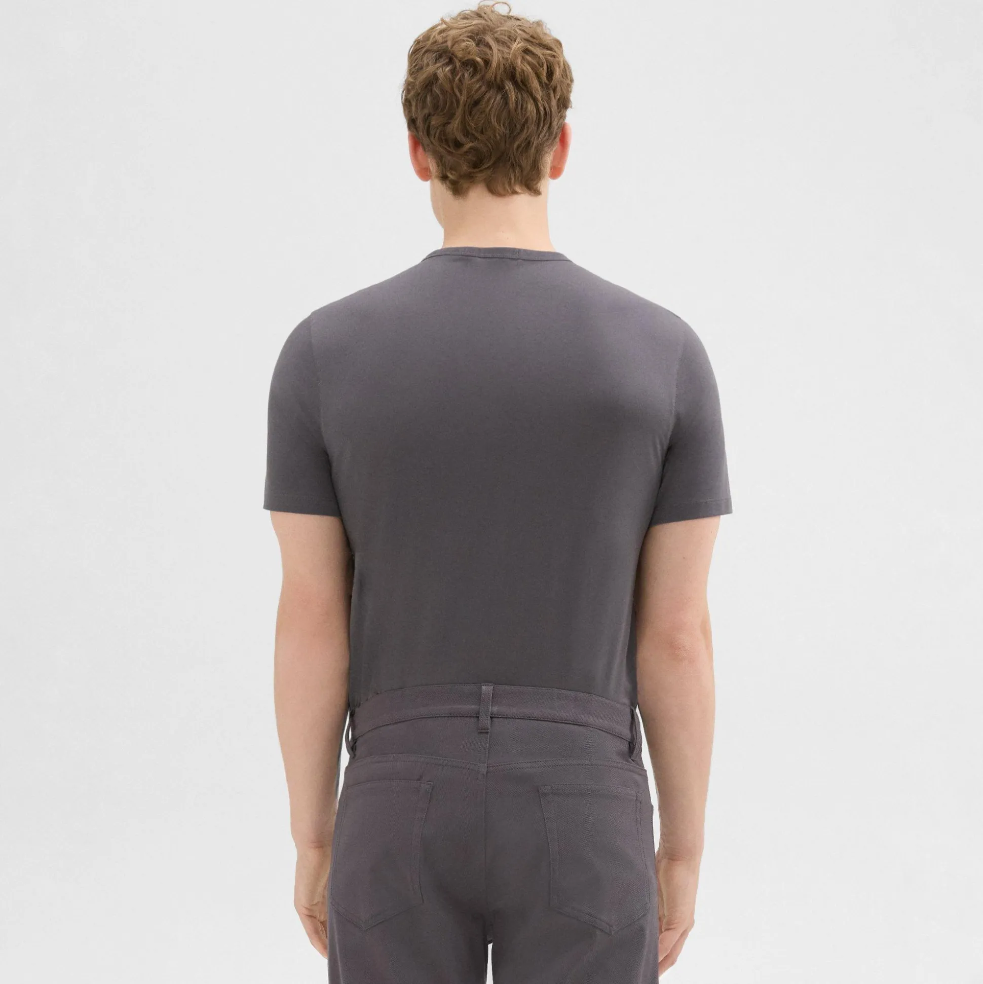 Theory Precise Tee In Luxe Cotton Jersey-Men T-shirts + Polos