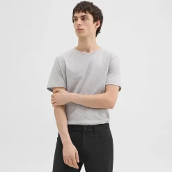 Theory Precise Tee In Luxe Cotton Jersey-Men T-shirts + Polos