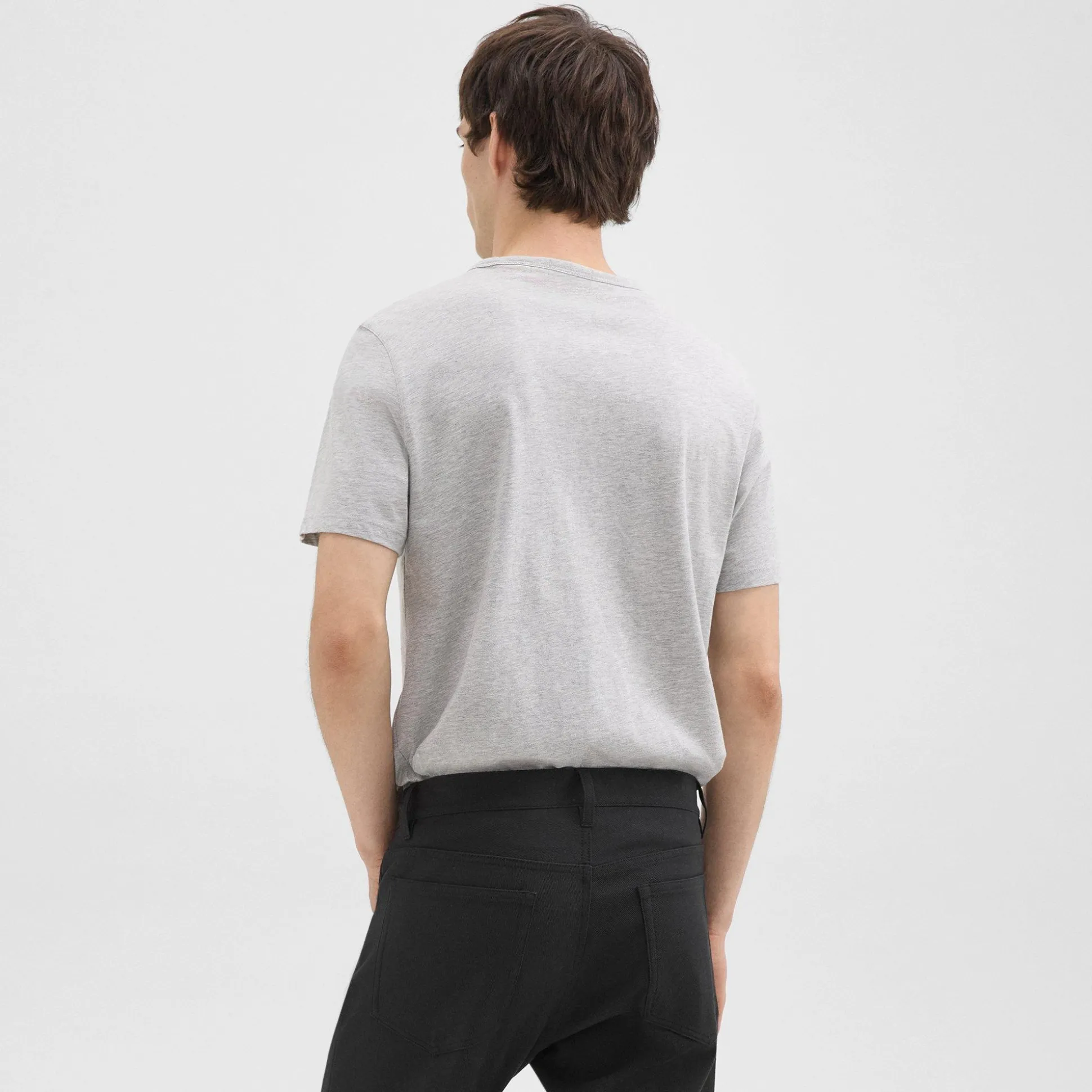 Theory Precise Tee In Luxe Cotton Jersey-Men T-shirts + Polos