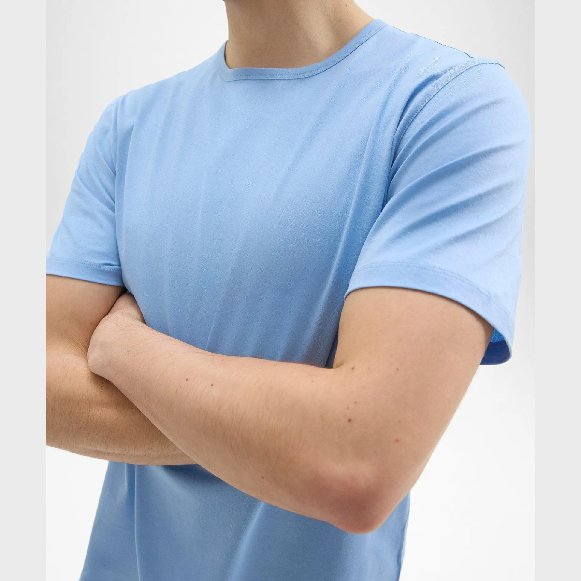 Theory Precise Tee In Luxe Cotton Jersey-Men T-shirts + Polos