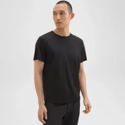 Theory Precise Tee In Luxe Cotton Jersey-Men T-shirts + Polos