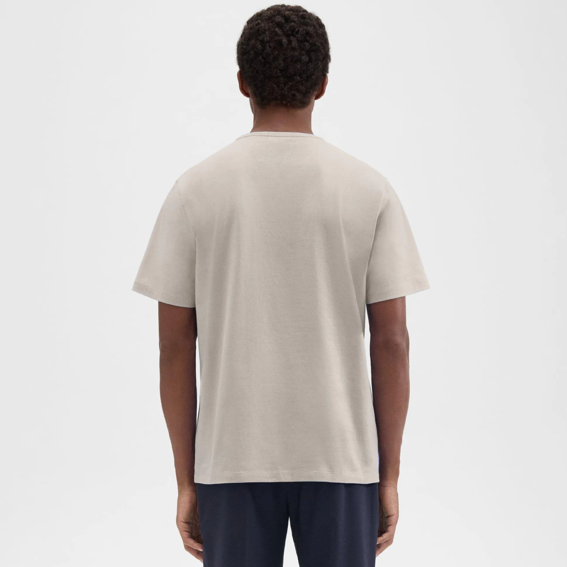 Theory Precise Tee In Luxe Cotton Jersey-Men T-shirts + Polos
