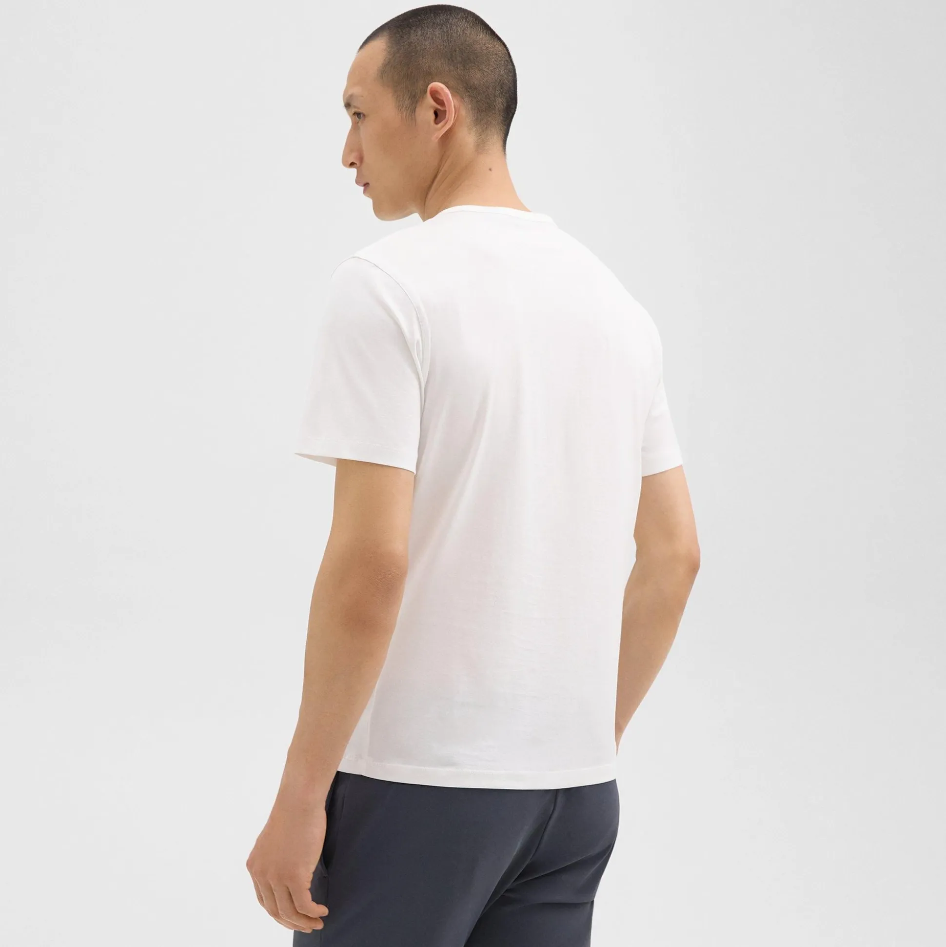 Theory Precise Tee In Luxe Cotton Jersey-Men T-shirts + Polos