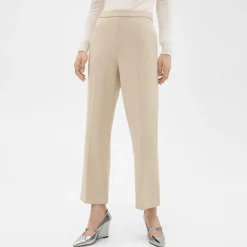Theory Pull-On Pant In Double-Knit Jersey-Women Pants