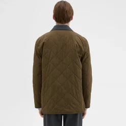 Theory Quilted Feather Nylon Barn Jacket-Men Outerwear