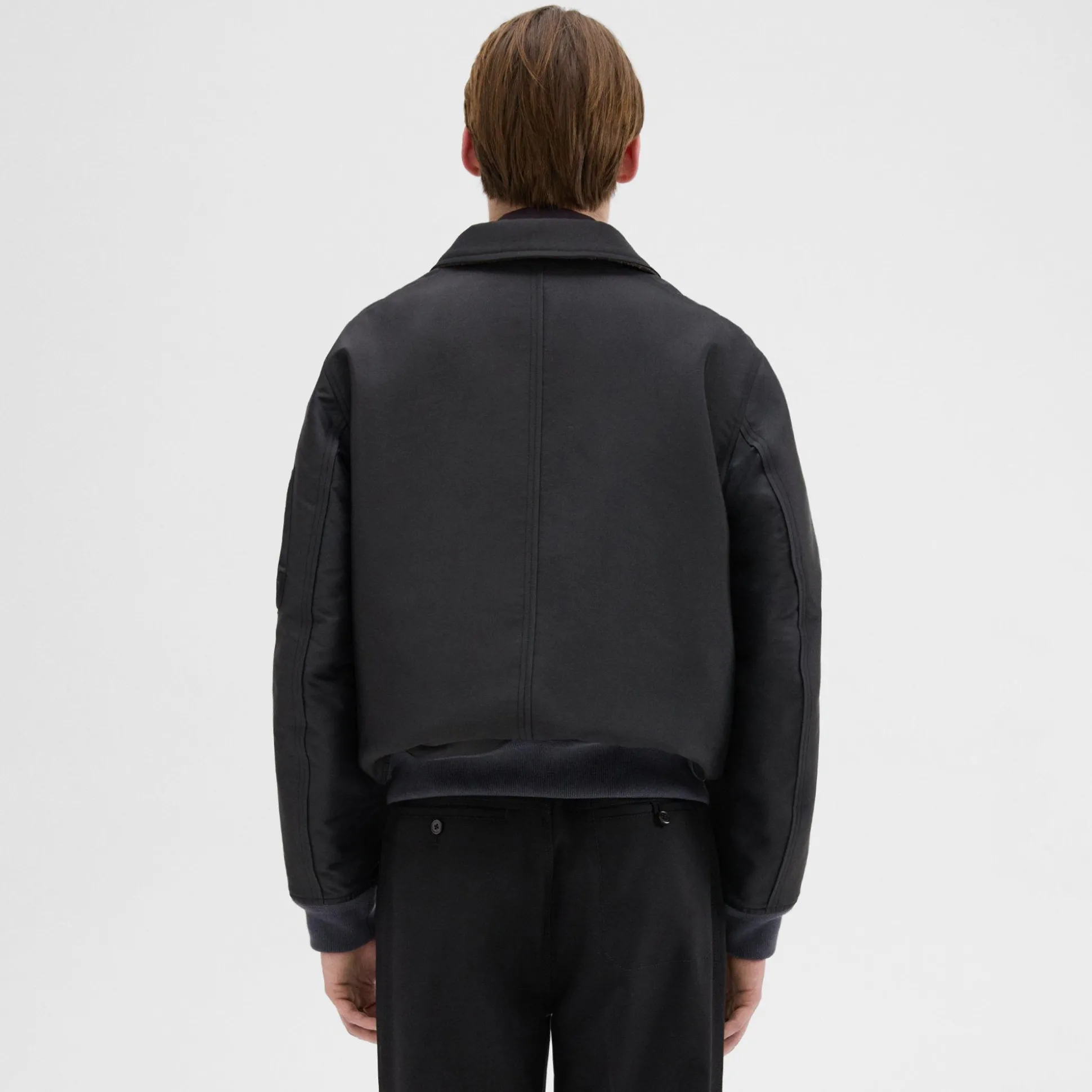 Theory Recycled Poly Reversible Bomber Jacket-Men Outerwear
