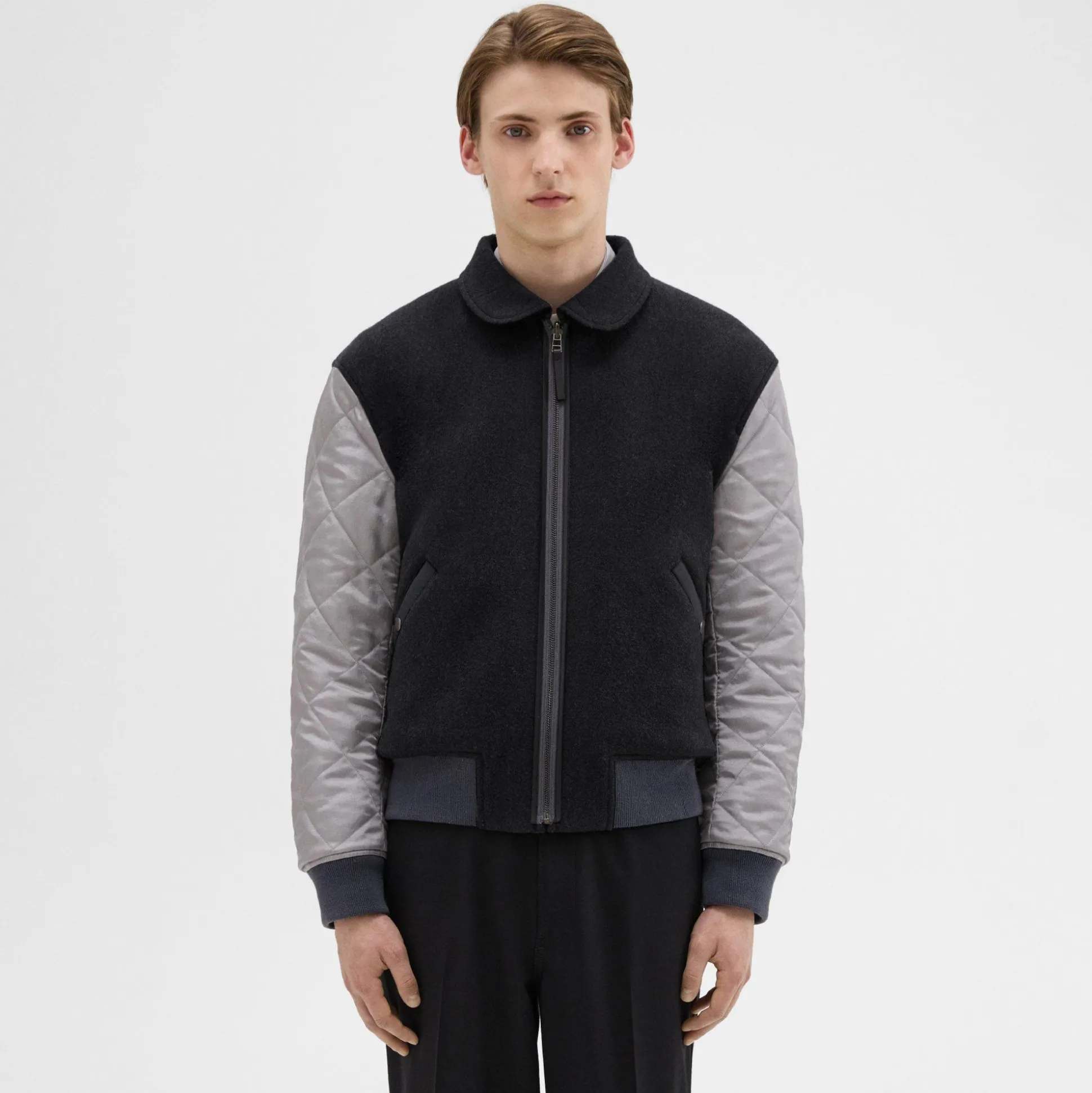 Theory Recycled Poly Reversible Bomber Jacket-Men Outerwear