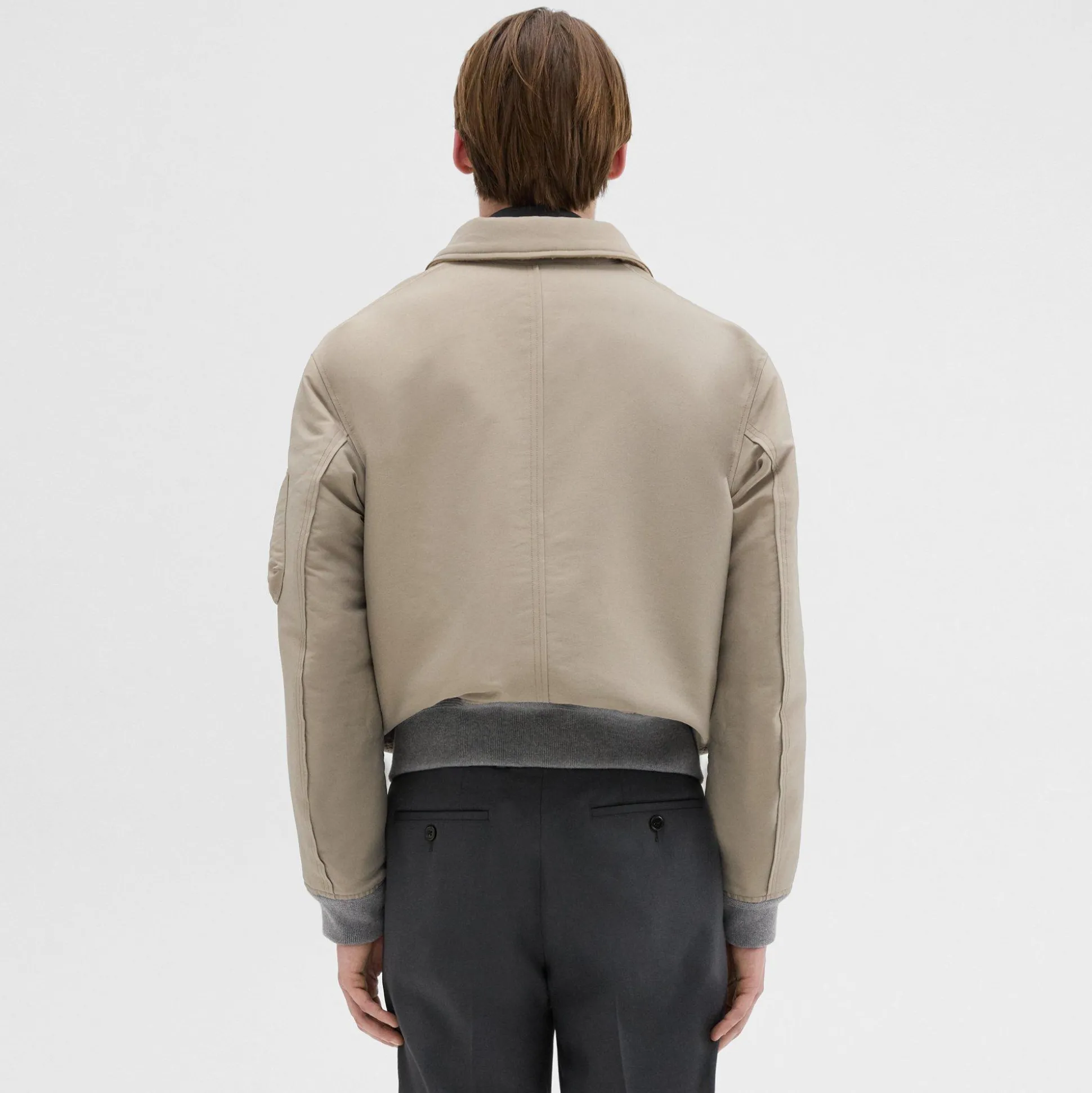 Theory Recycled Poly Reversible Bomber Jacket-Men Outerwear