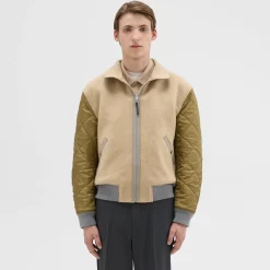 Theory Recycled Poly Reversible Bomber Jacket-Men Outerwear
