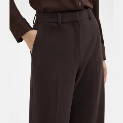 Theory Relaxed Straight Pant In Admiral Crepe-Women Pants