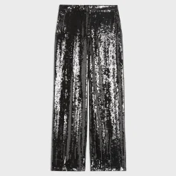 Theory Relaxed Straight Pant In Recycled Sequins-Women Pants