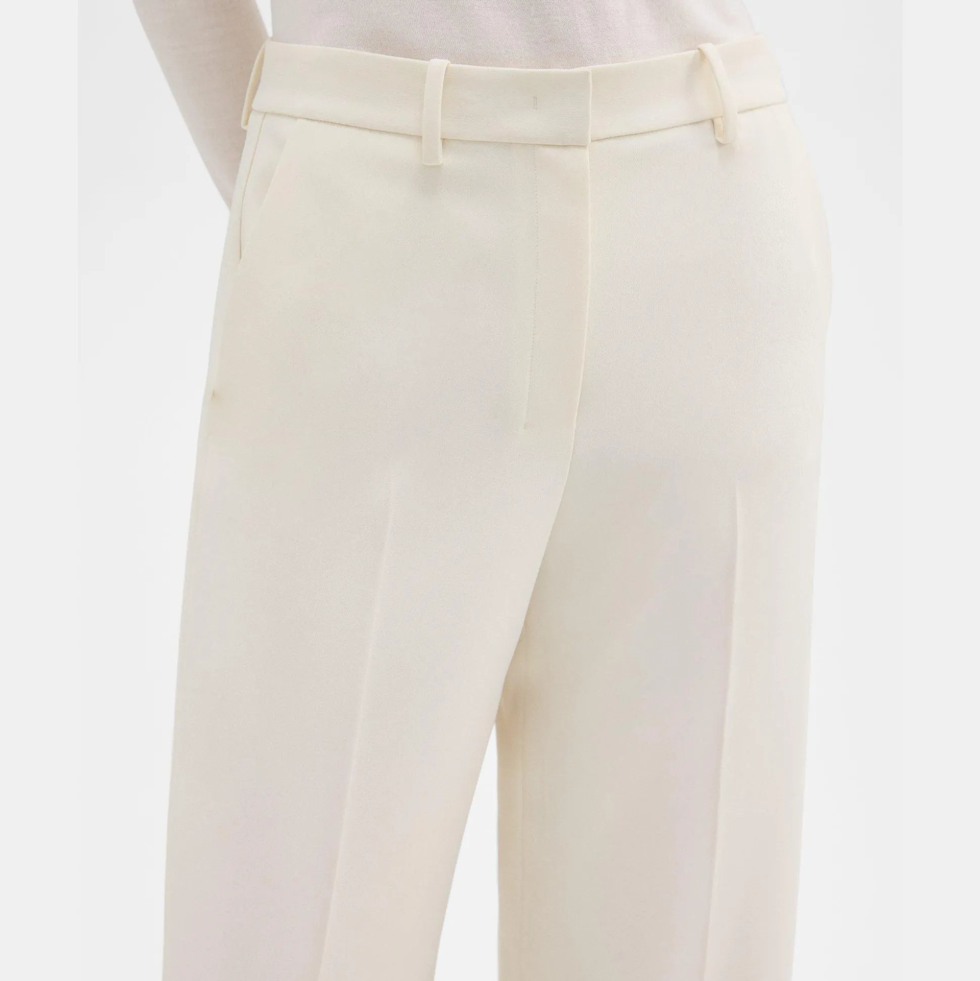 Theory Relaxed Straight Pant In Admiral Crepe-Women Suits|Pants