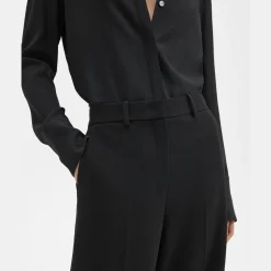 Theory Relaxed Straight Pant In Admiral Crepe-Women Suits|Pants