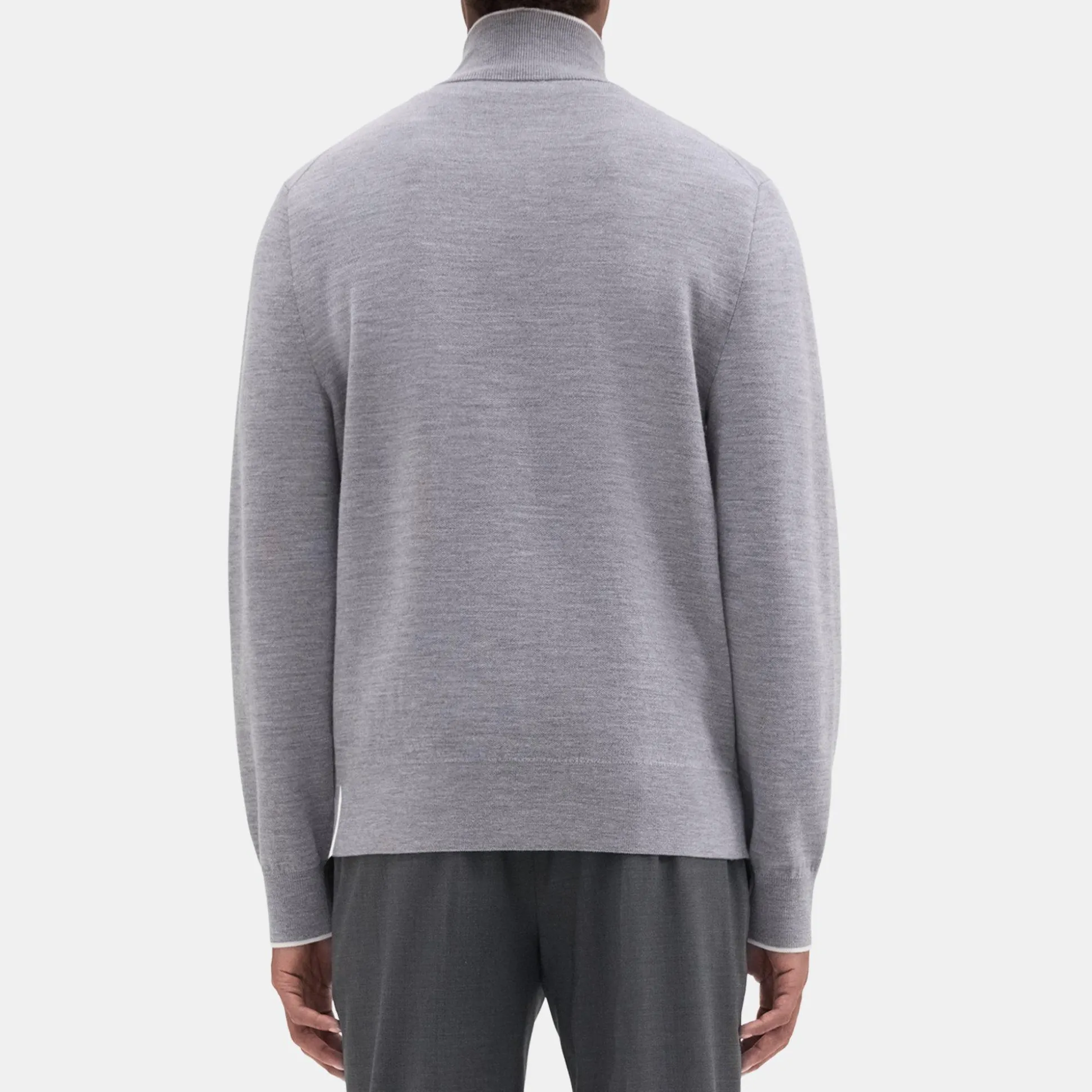 Theory Remi Zip Cardigan In Regal Wool-Men Sweaters + Cardigans