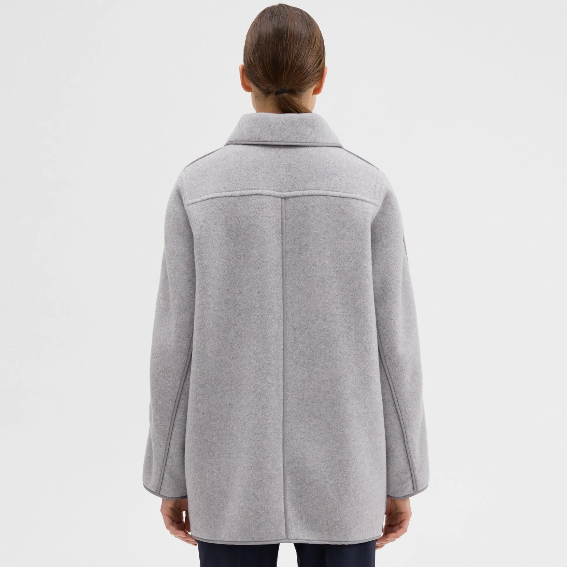 Theory Reversible Recycled Wool Car Coat-Women Outerwear