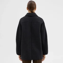 Theory Reversible Recycled Wool Car Coat-Women Outerwear