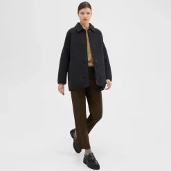 Theory Reversible Recycled Wool Car Coat-Women Outerwear