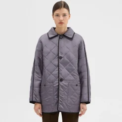 Theory Reversible Recycled Wool Car Coat-Women Outerwear