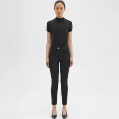 Theory Riding Pant In Stretch Cotton-Women Pants