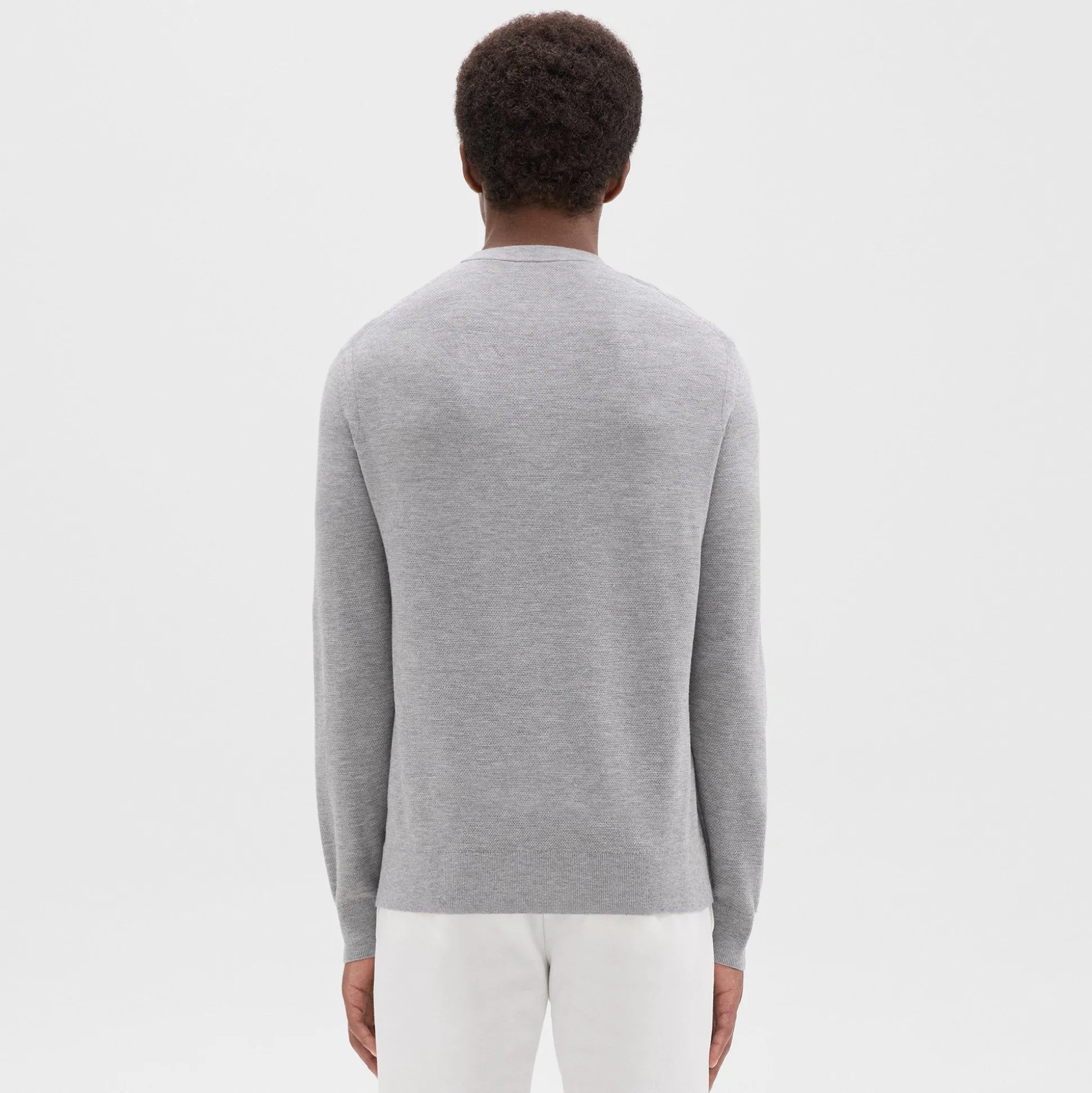 Theory Riland Sweater In Light Bilen-Men Sweaters + Cardigans