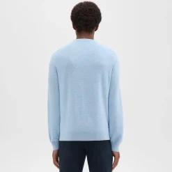 Theory Riland Sweater In Light Bilen-Men Sweaters + Cardigans