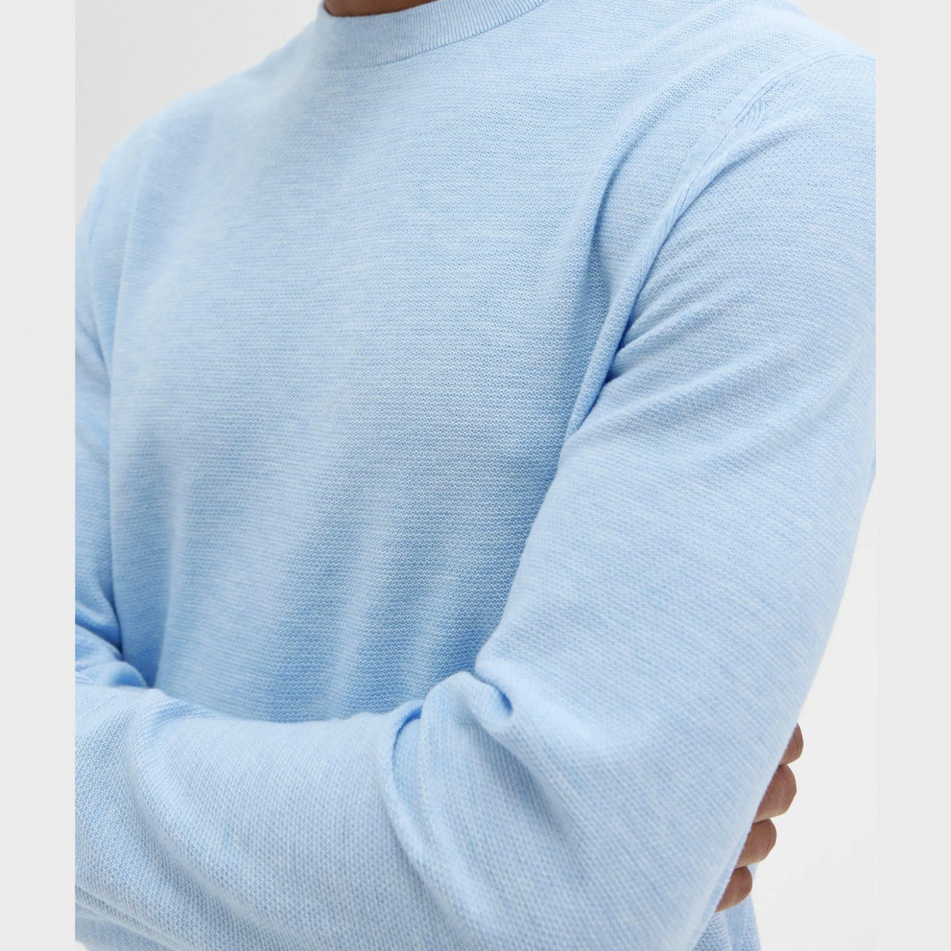Theory Riland Sweater In Light Bilen-Men Sweaters + Cardigans