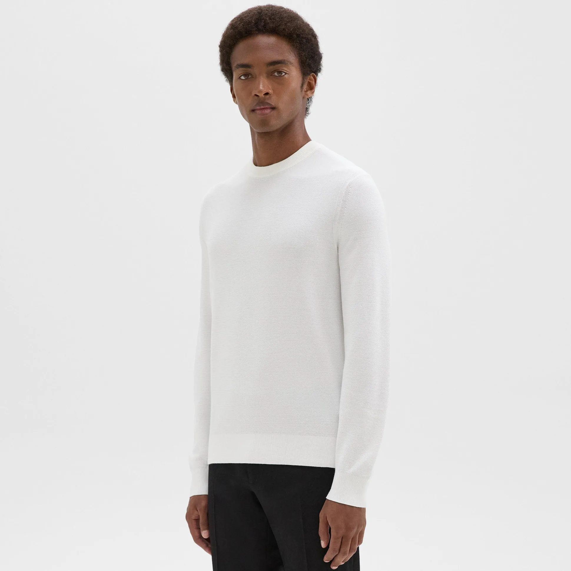 Theory Riland Sweater In Light Bilen-Men Sweaters + Cardigans