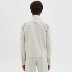 Theory River Trucker Jacket In Neoteric Twill-Men Outerwear