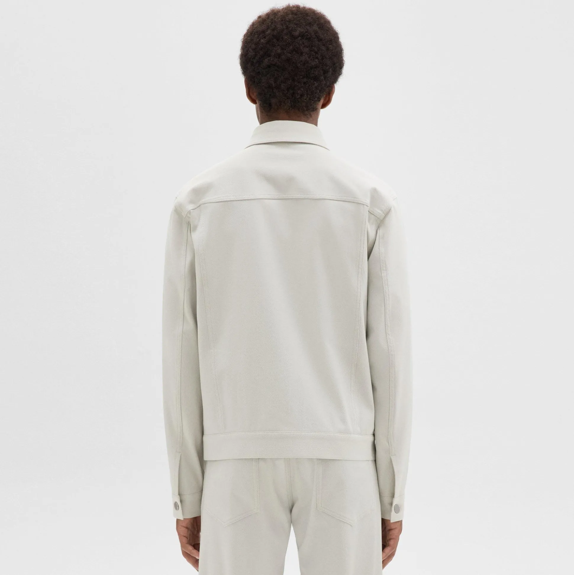 Theory River Trucker Jacket In Neoteric Twill-Men Outerwear