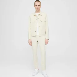 Theory River Trucker Jacket In Neoteric Twill-Men Outerwear|Blazers + Jackets