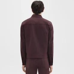 Theory River Trucker Jacket In Neoteric Twill-Men Outerwear|Blazers + Jackets