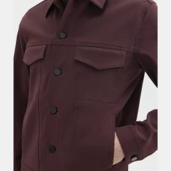 Theory River Trucker Jacket In Neoteric Twill-Men Outerwear|Blazers + Jackets