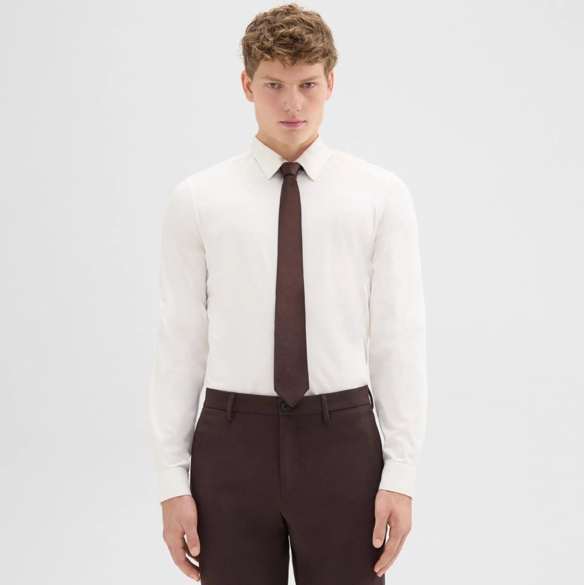 Theory Roadster Tie In Solid Silk-Men Accessories