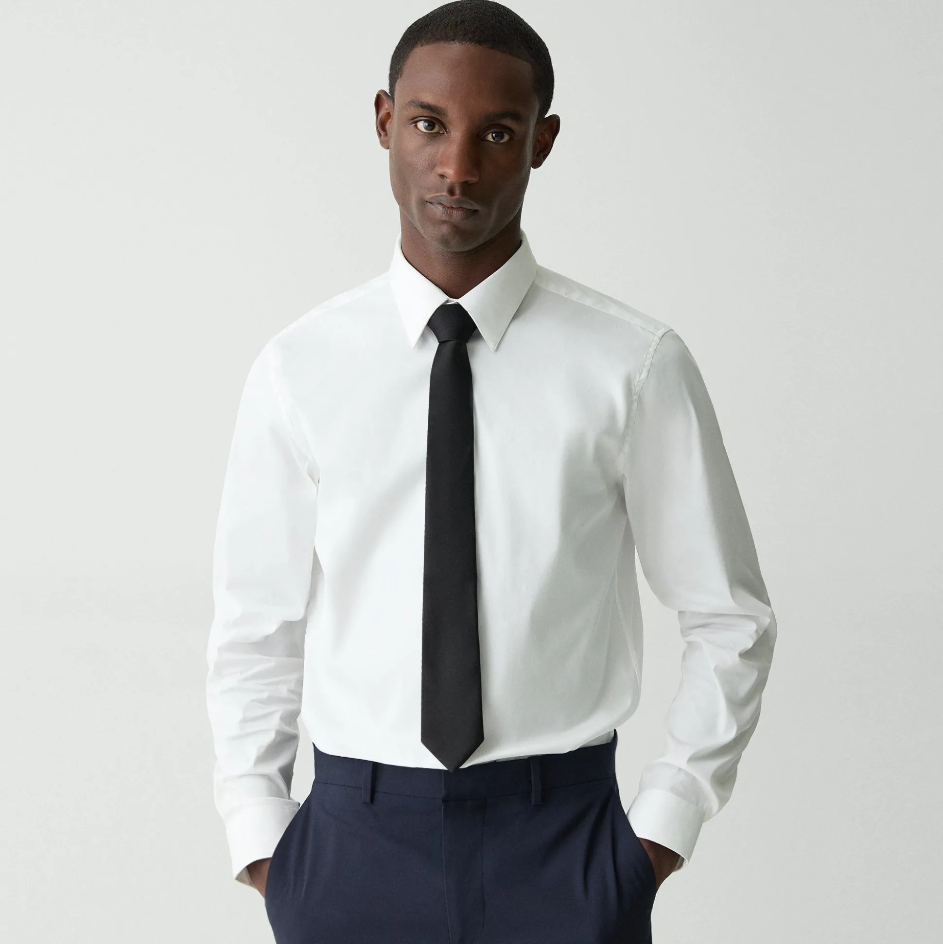 Theory Roadster Tie In Solid Silk-Men Accessories