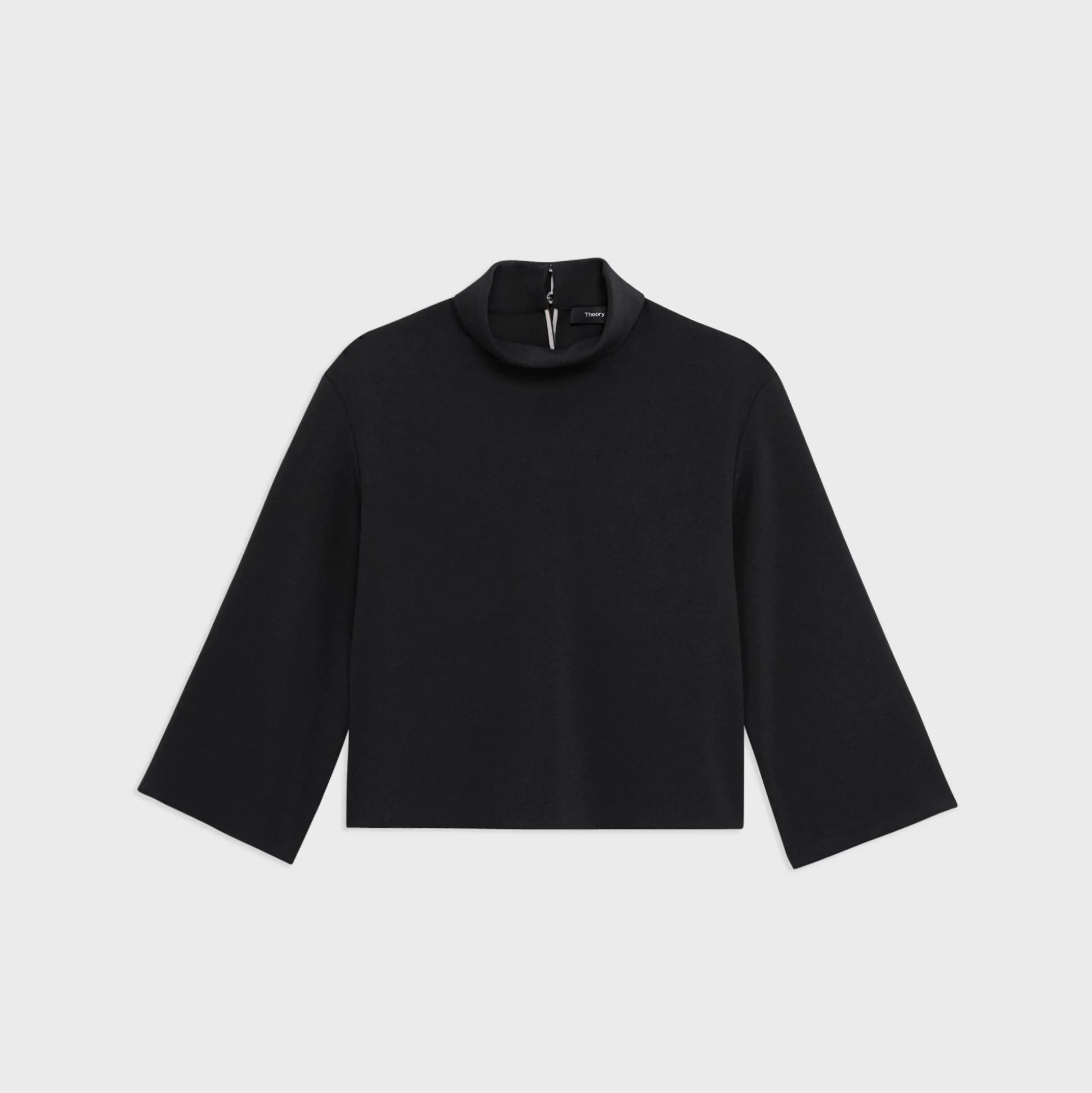 Theory Roll Neck Top In Admiral Crepe-Women Tops