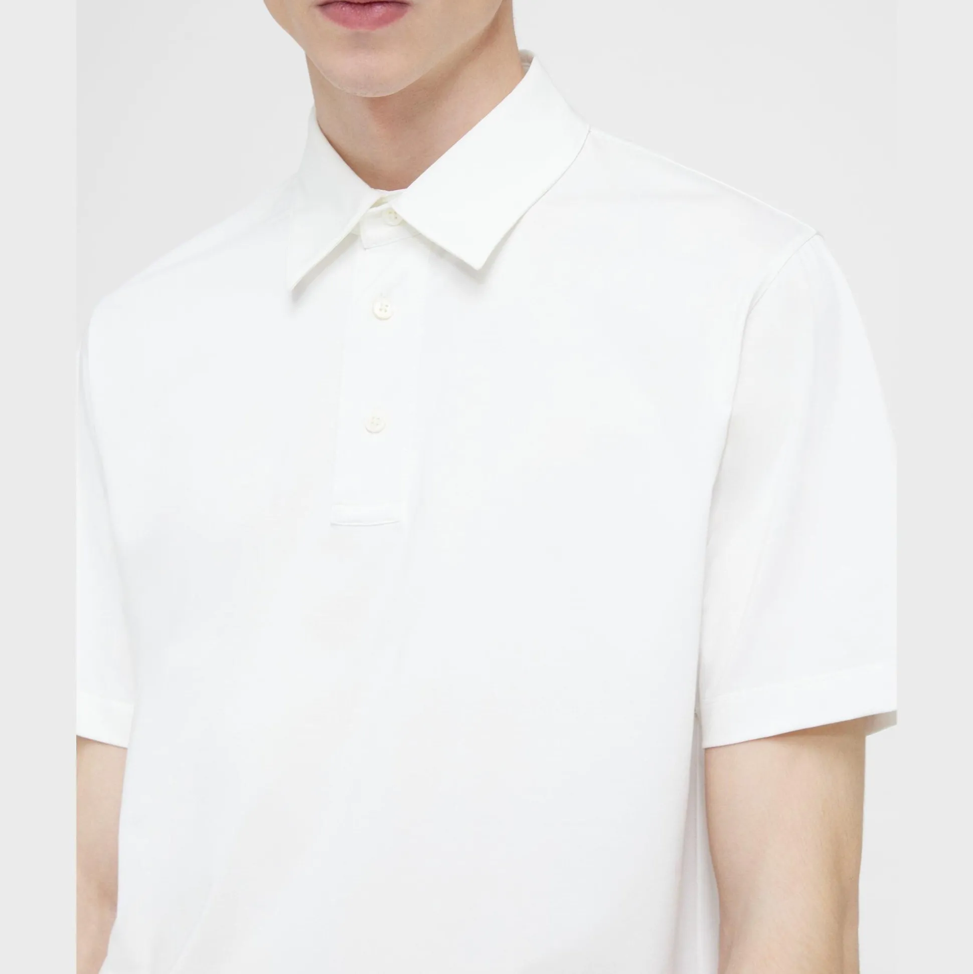Theory Ronan Polo Shirt In Structure Knit-Men T-shirts + Polos