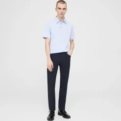 Theory Ronan Polo Shirt In Structure Knit-Men T-shirts + Polos