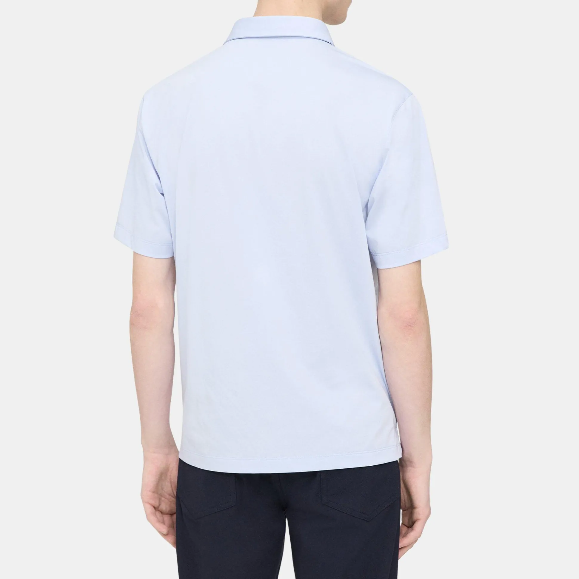 Theory Ronan Polo Shirt In Structure Knit-Men T-shirts + Polos